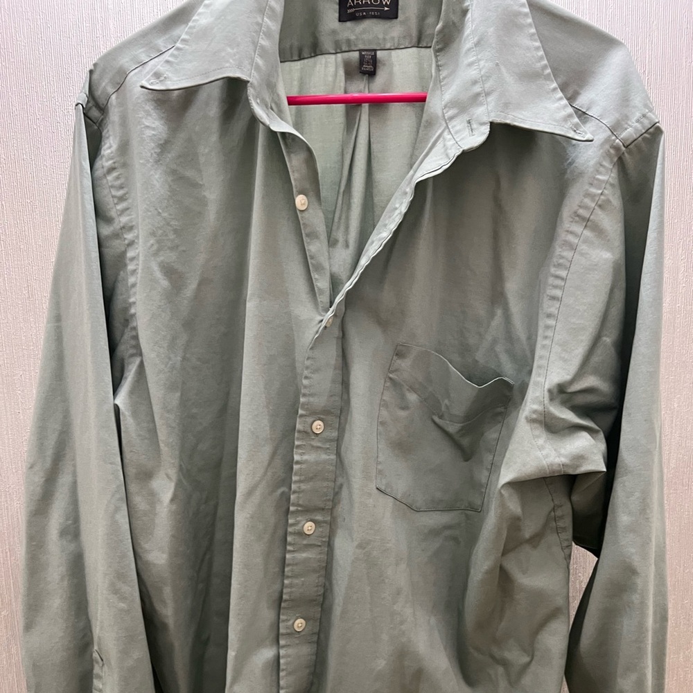 Arrow Sage Green Long Sleeve Shirt